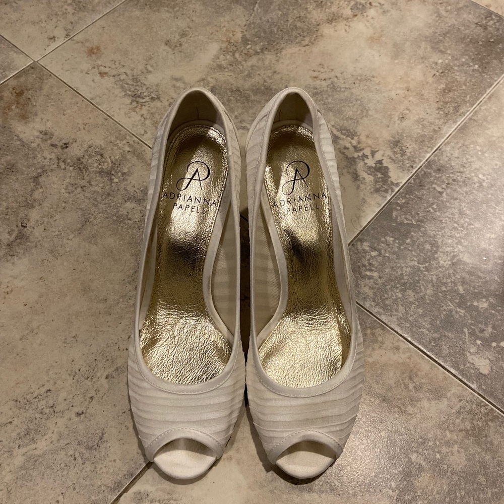 Off white about 2 inches tall